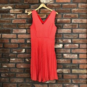 Bright Red Geometric Dress